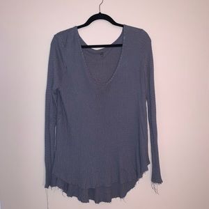 Pacsun Distressed Thermal V Neck Sweater
